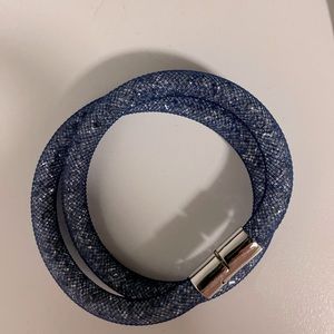 COPY - Beautiful blue rope Swarovski bracelet